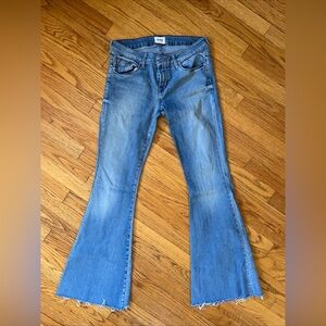 Hudson Barefoot Mia  Blue Flared Women Jeans 28 x 32